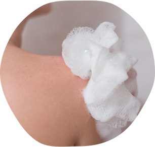 いつもより優しく洗う